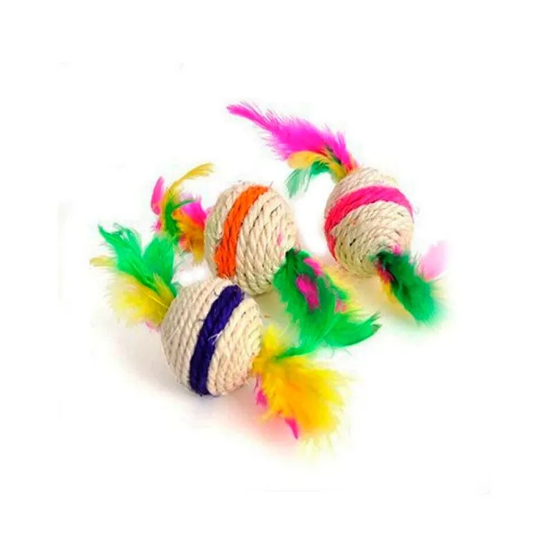Pelota Sisal con Plumas