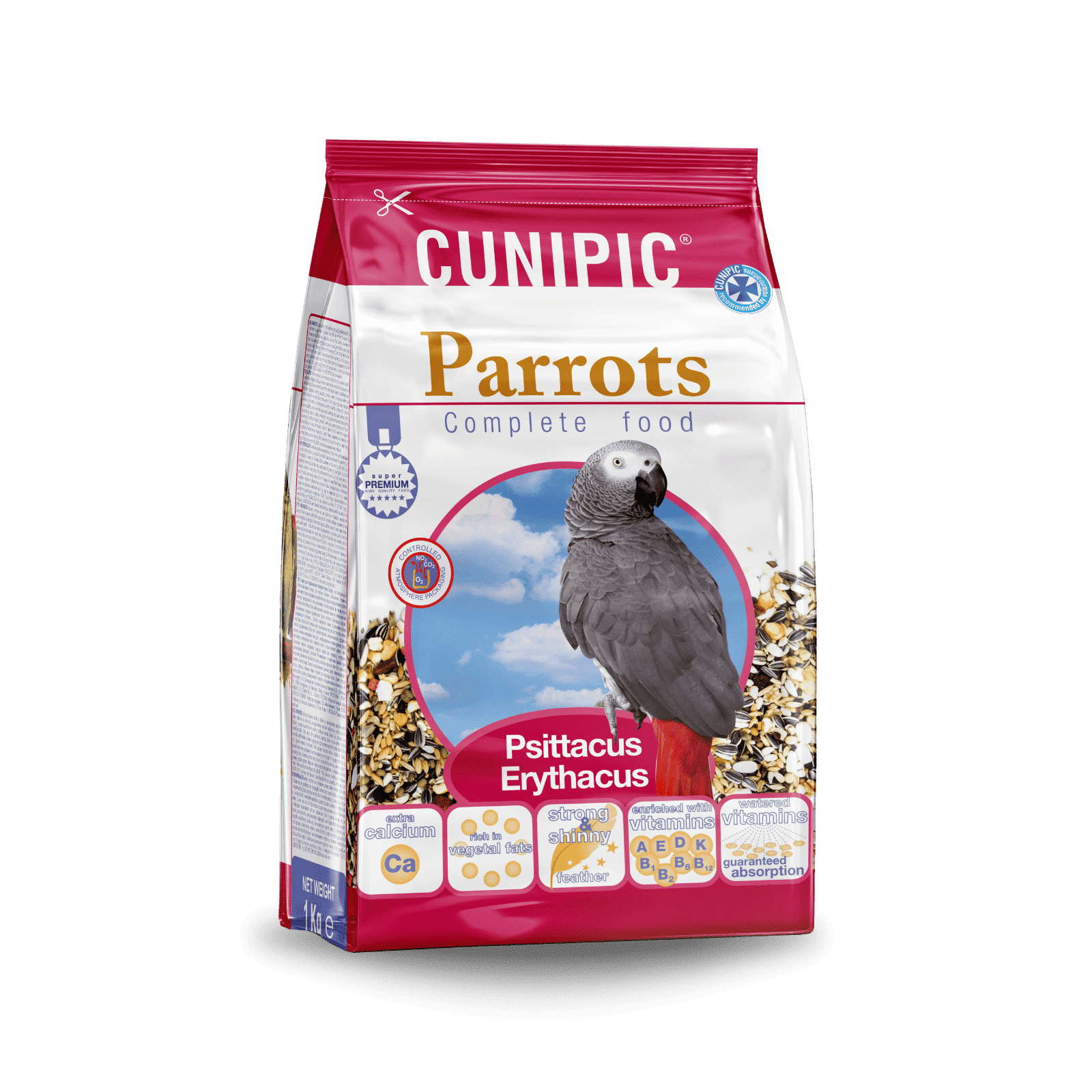 Alimentación Súper Premium para Loros Cunipic