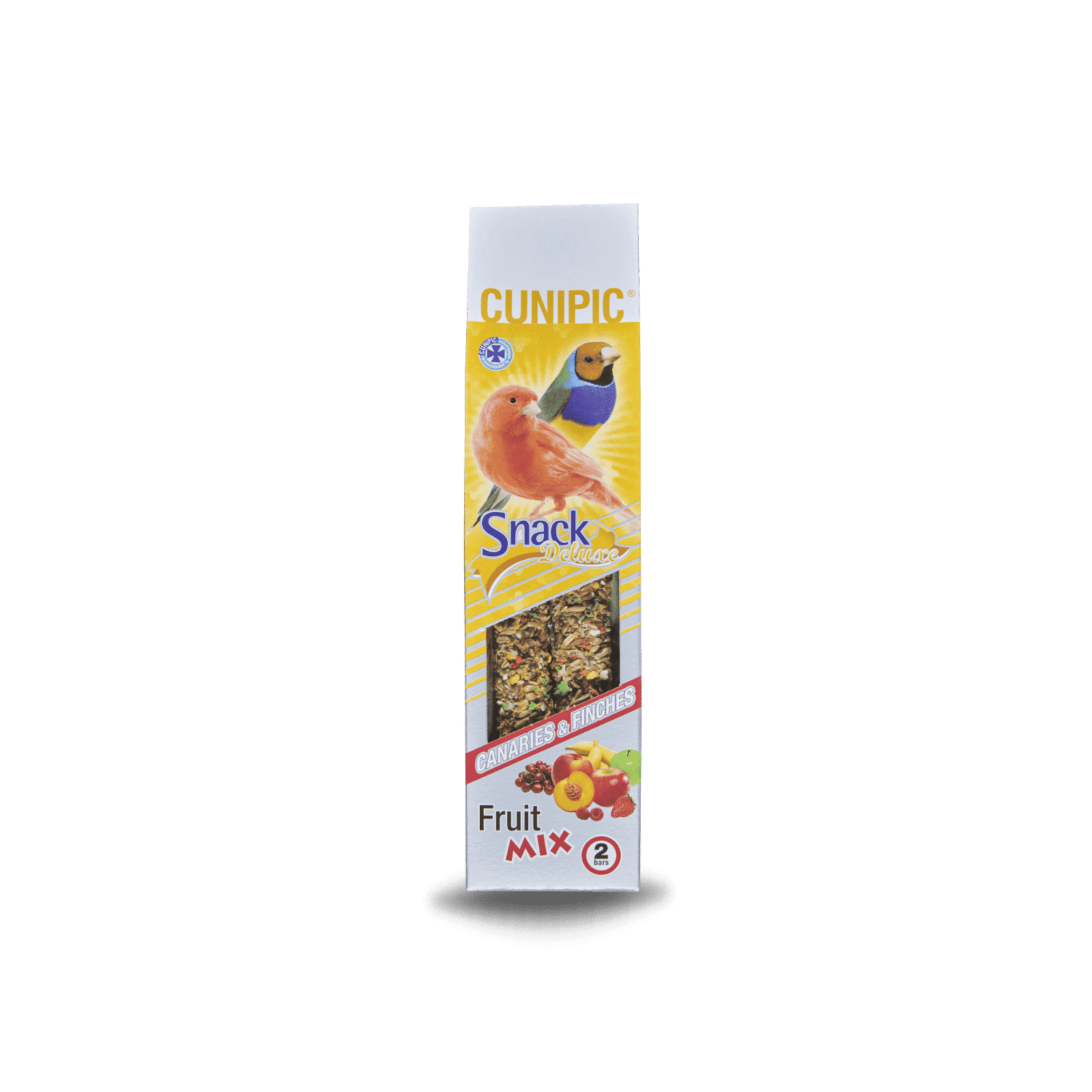 Barritas Snack Deluxe mix de frutas para canarios y diamantes 60 gr Cunipic