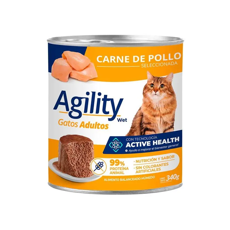 Lata Agility Gato Pollo 340 gr