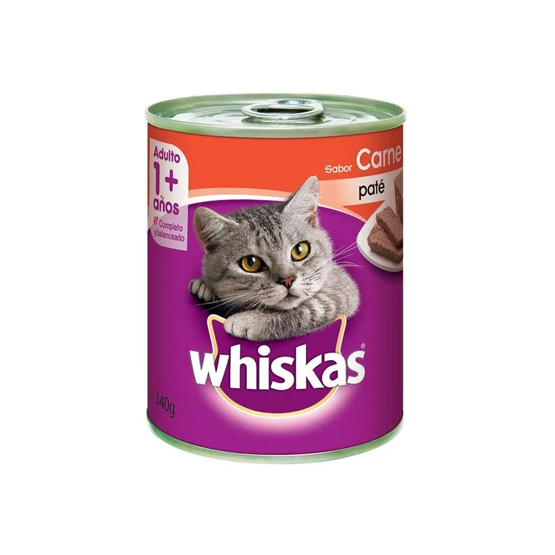 Lata Whiskas Sabor Carne 340 gr
