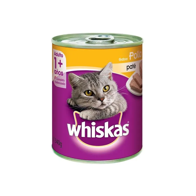 Lata Whiskas Gato Sabor Pollo 340 gr