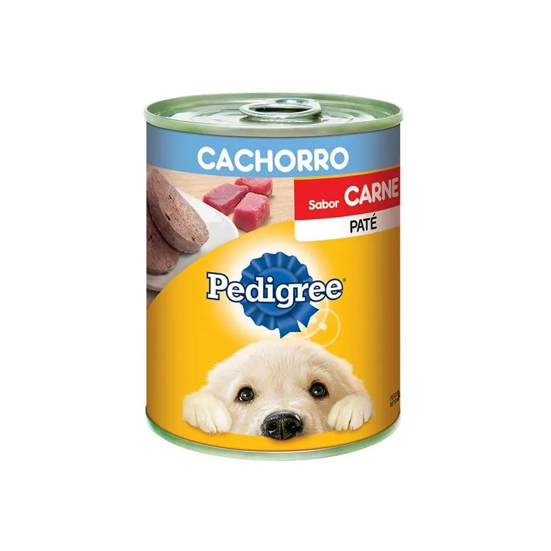 Lata Pedigree Perro Cachorro Sabor Carne 340 gr