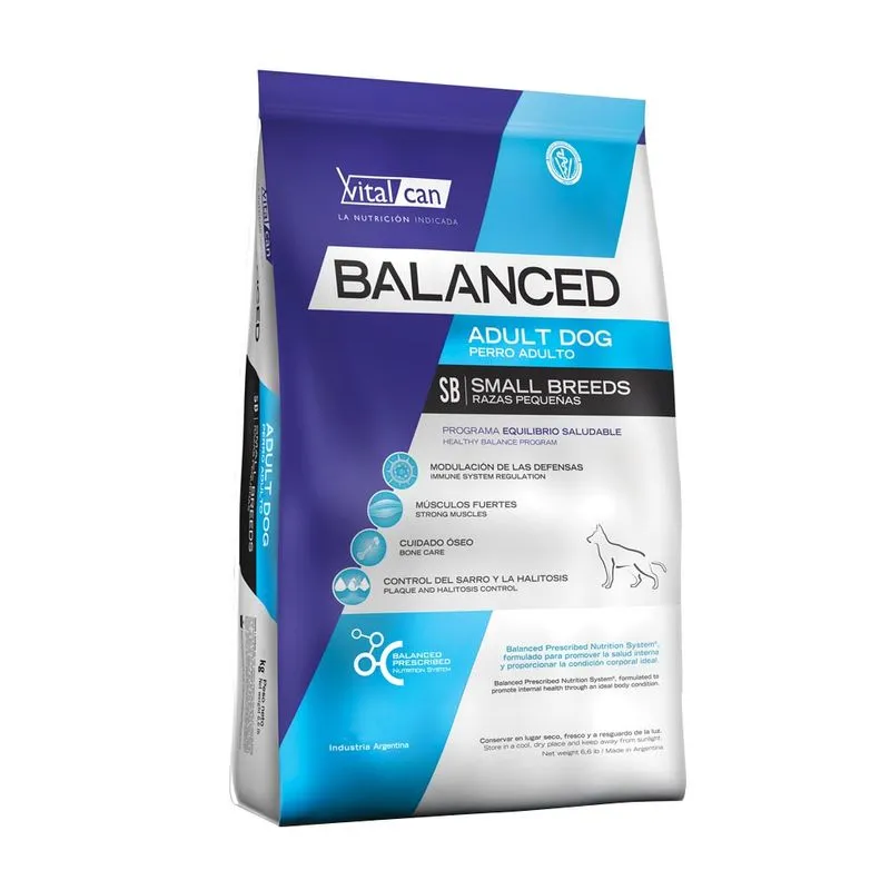 Balanced Perro Adulto Raza Pequeña 3 kg