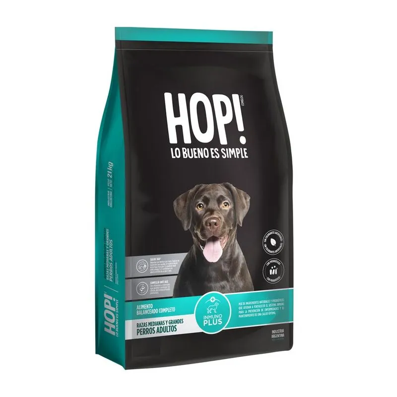 Hop Perro Adulto Raza Mediana y Grande 21 kg