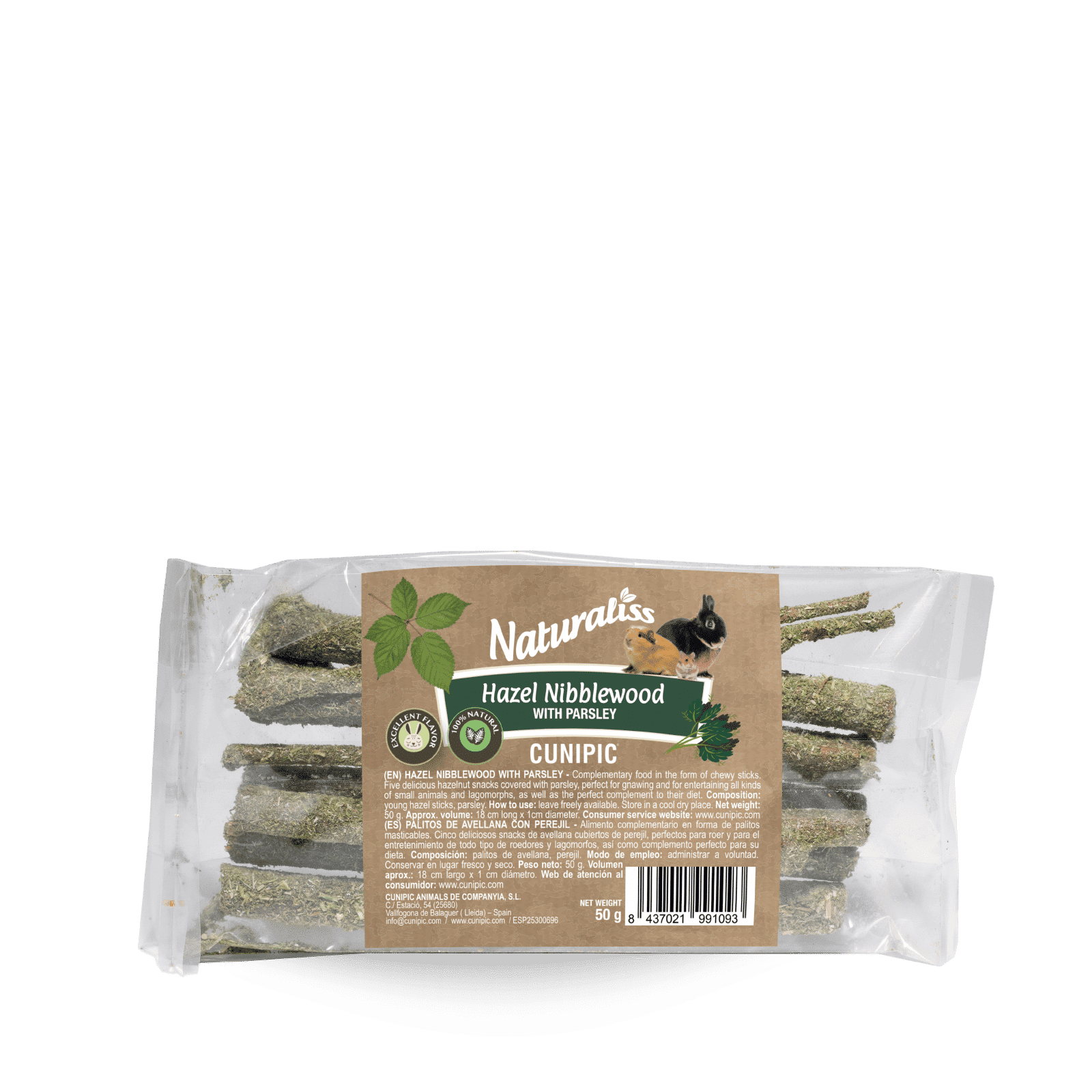 Maderitas de Avellano con Perejil Naturaliss