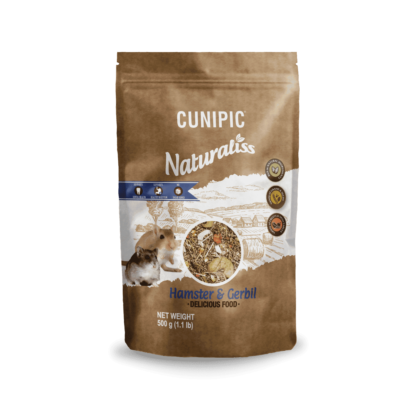 Naturaliss Hámster & Jerbo 500 gr Cunipic