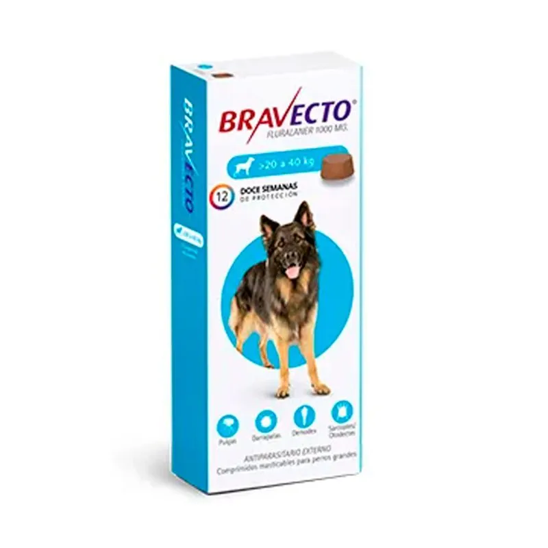 Pastilla Bravecto 20 a 40 kg