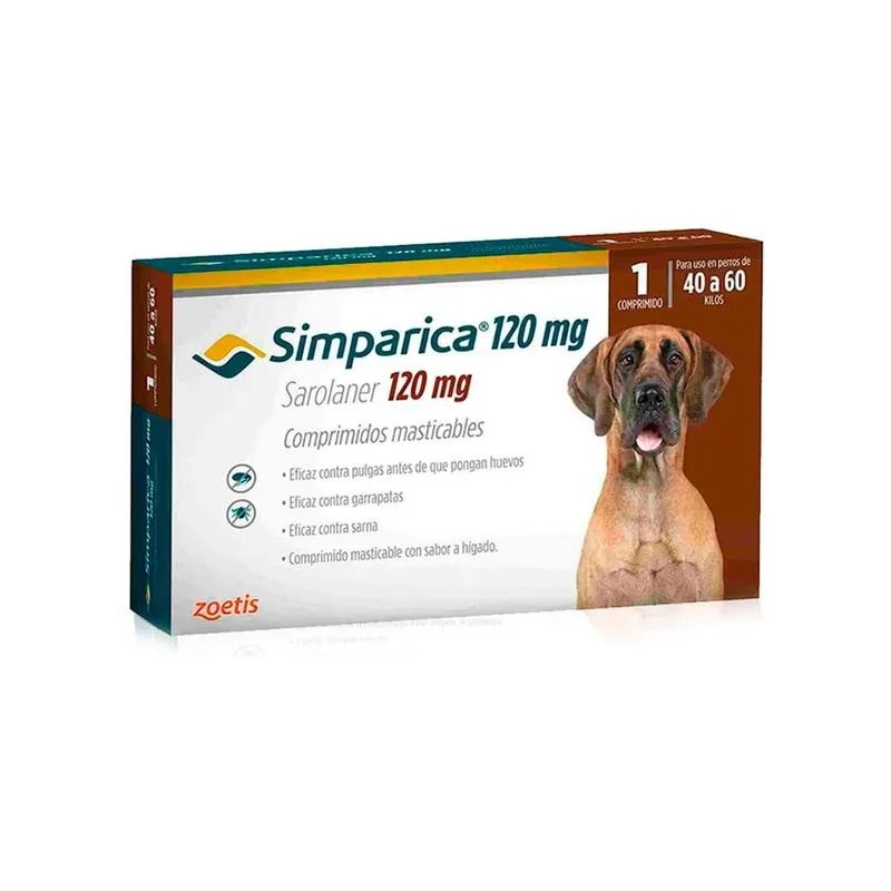 Pastilla Simparica 40 a 60 kg