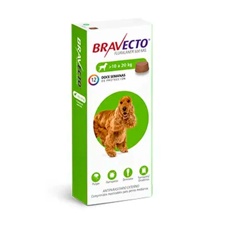 Pastilla Bravecto 10 a 20 kg